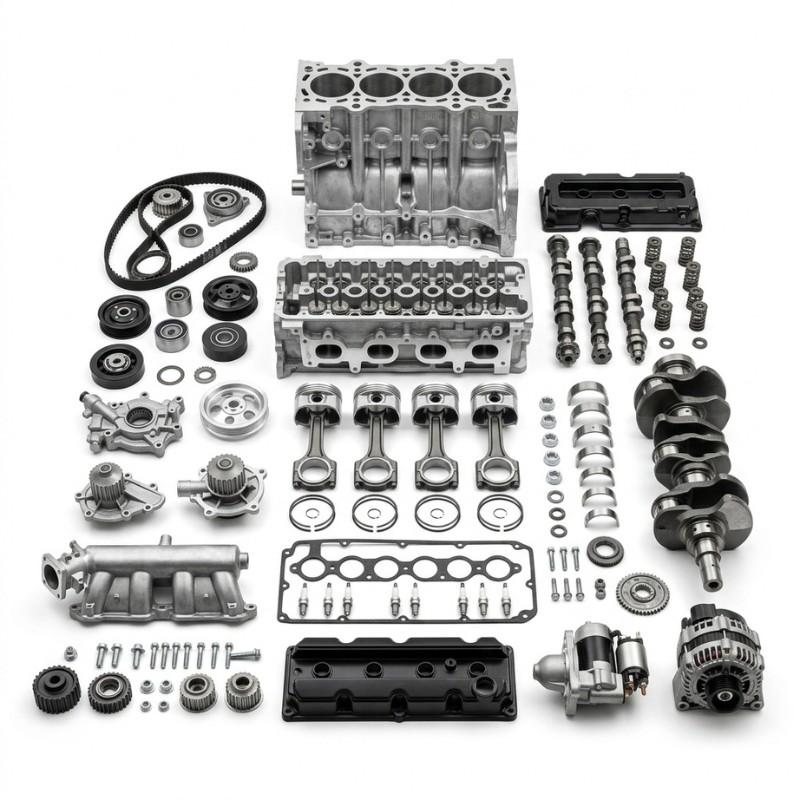 Used Chevrolet engine assembly in excellent working condition for UAE spare parts market
