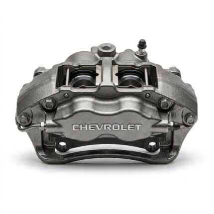 Brake caliper installed on vehicle wheel showing strong and reliable braking system performance