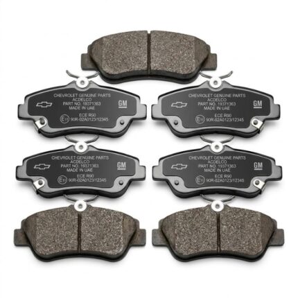 Close-up view of durable brake pads used for Chevrolet and other American car models in UAE