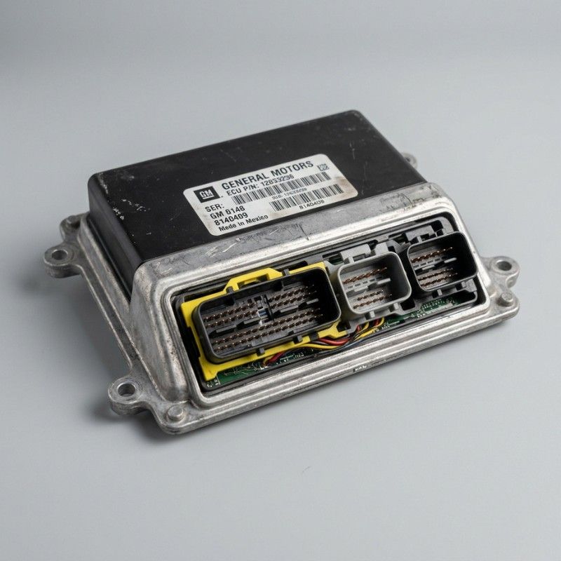 Engine Control Unit ECU for Chevrolet used spare parts showing electronic engine management system