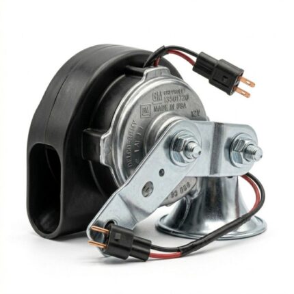 Used car horn spare part for Chevrolet models tested for durability and proper sound output.
