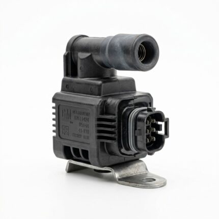 Ignition coil for Chevrolet engine showing high-performance auto spare part in clean condition