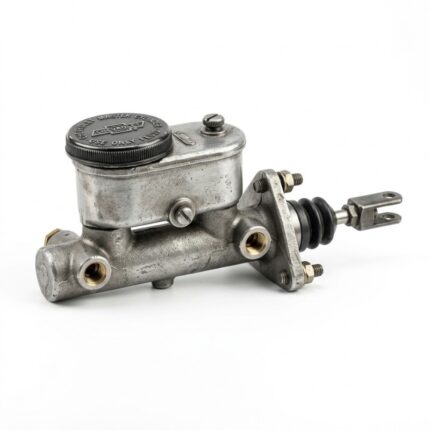 Automotive brake master cylinder for Chevrolet cars showing hydraulic brake control system component