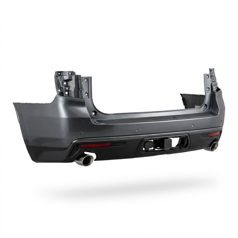 Close-up view of Chevrolet rear bumper spare part for replacement and repair service