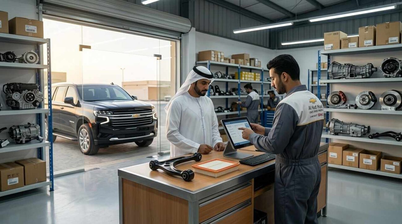Used Chevrolet body parts and accessories shop in Sajja Sharjah UAE