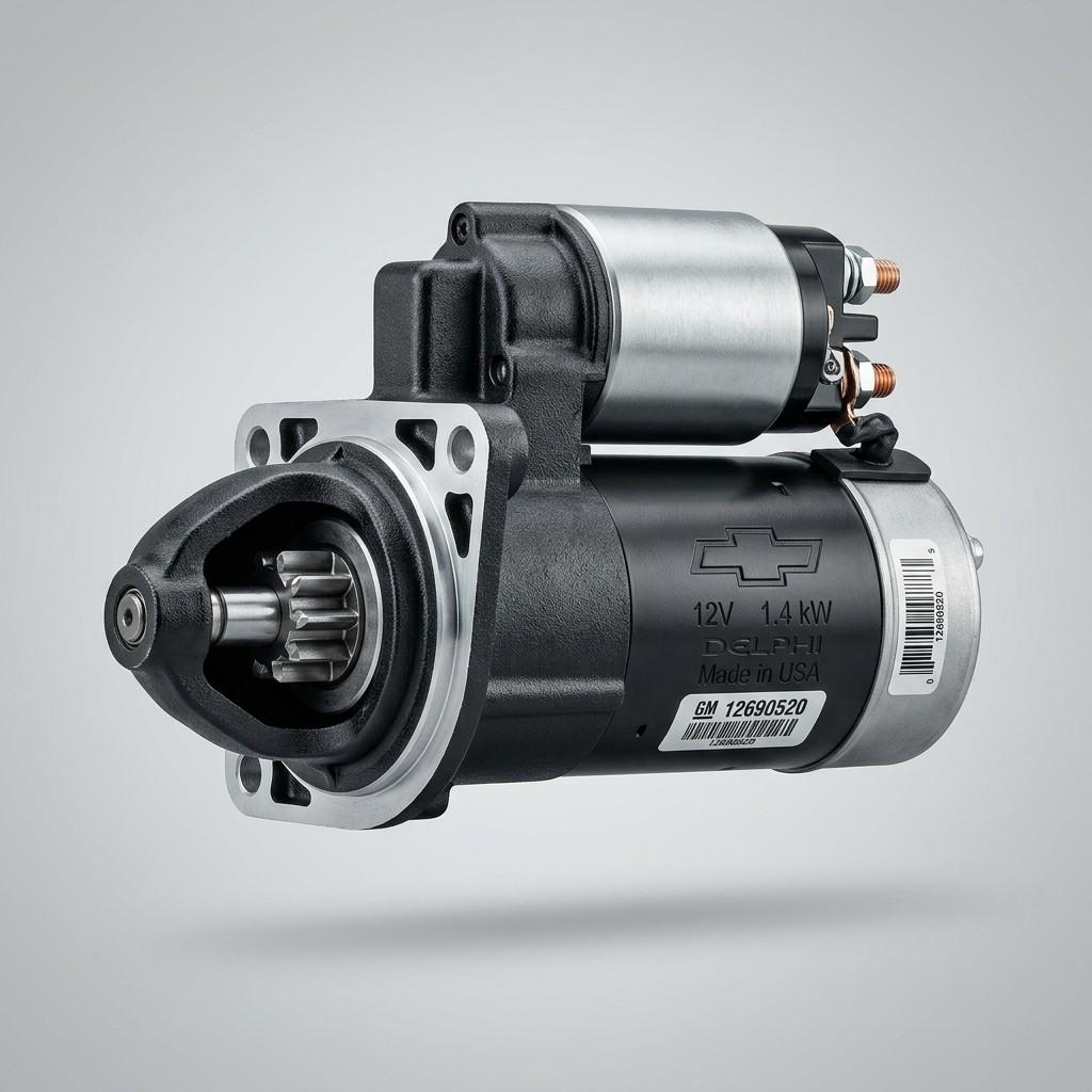 Used starter motor for Chevrolet vehicles in good working condition, tested and ready for installation in UAE