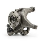 Steering knuckle used in Chevrolet vehicle suspension system for stable wheel alignment and smooth steering control