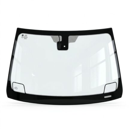 Front windshield of a modern car with strong and durable glass structure
