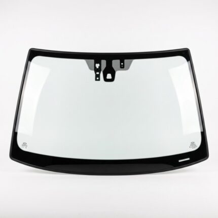 Windshield of a car showing clear and clean glass for safe driving visibility