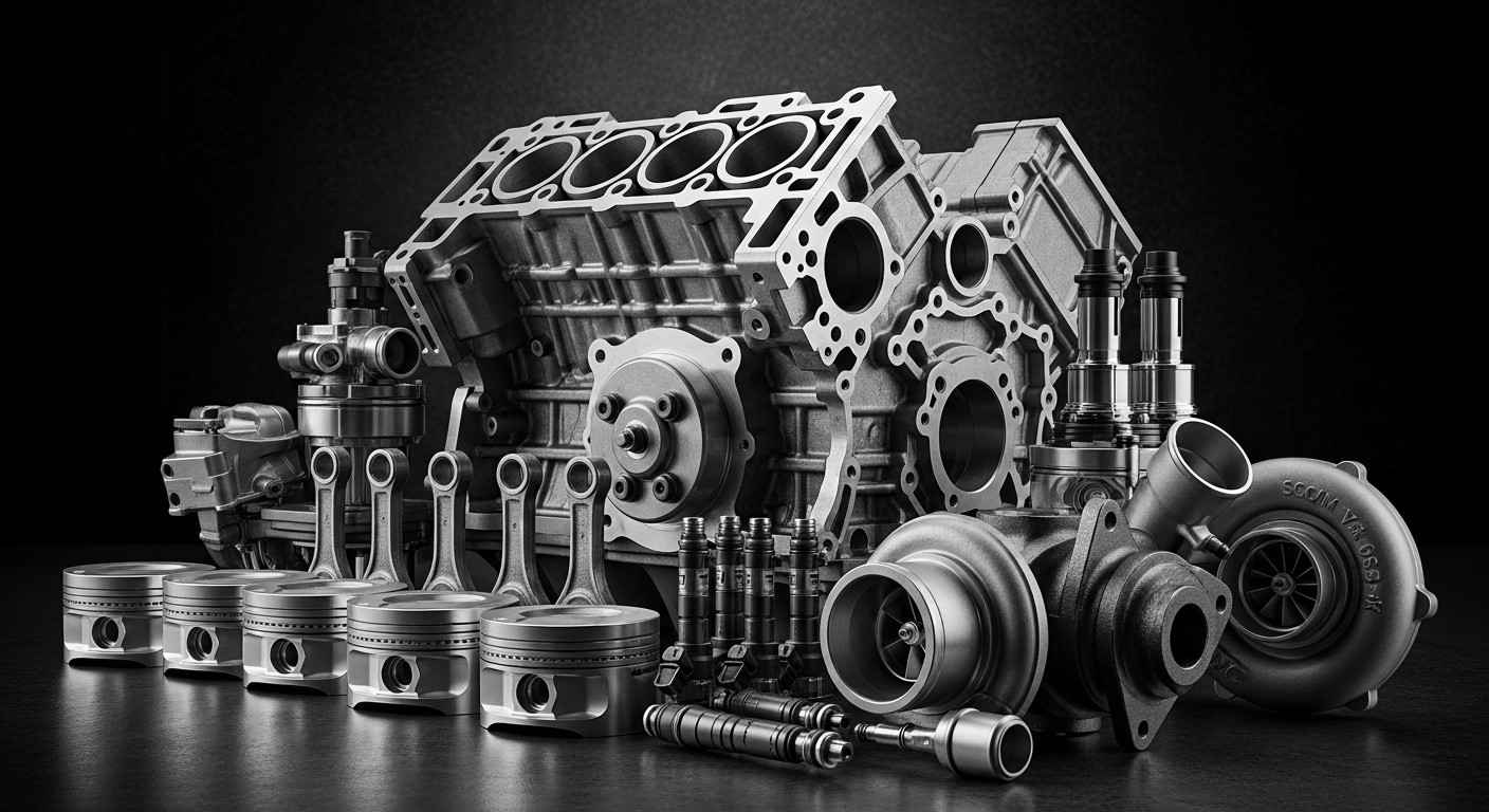 High-quality used engine parts for Chevrolet, GMC, Cadillac, and Ford vehicles available in Sharjah, UAE.