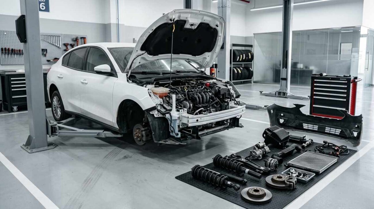 Ford auto parts inspection in Sharjah for quality checking used parts
