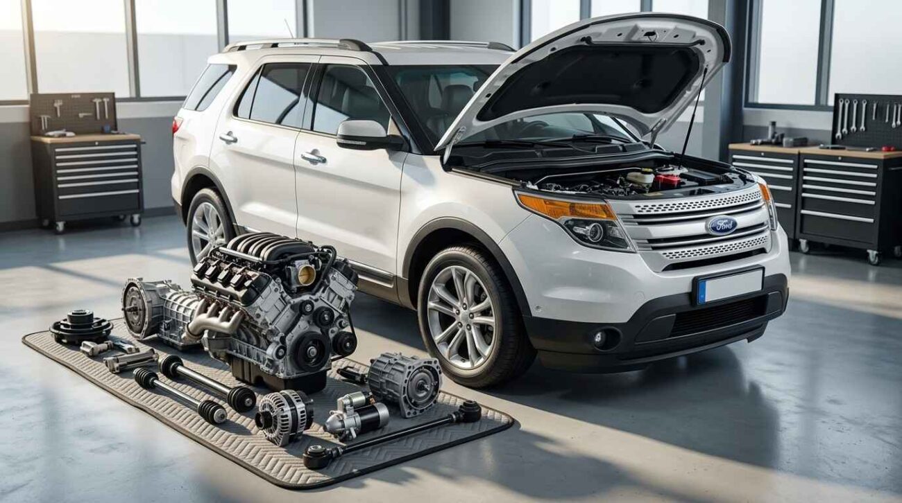 Used Ford body parts like doors, bumpers, and panels in Sharjah