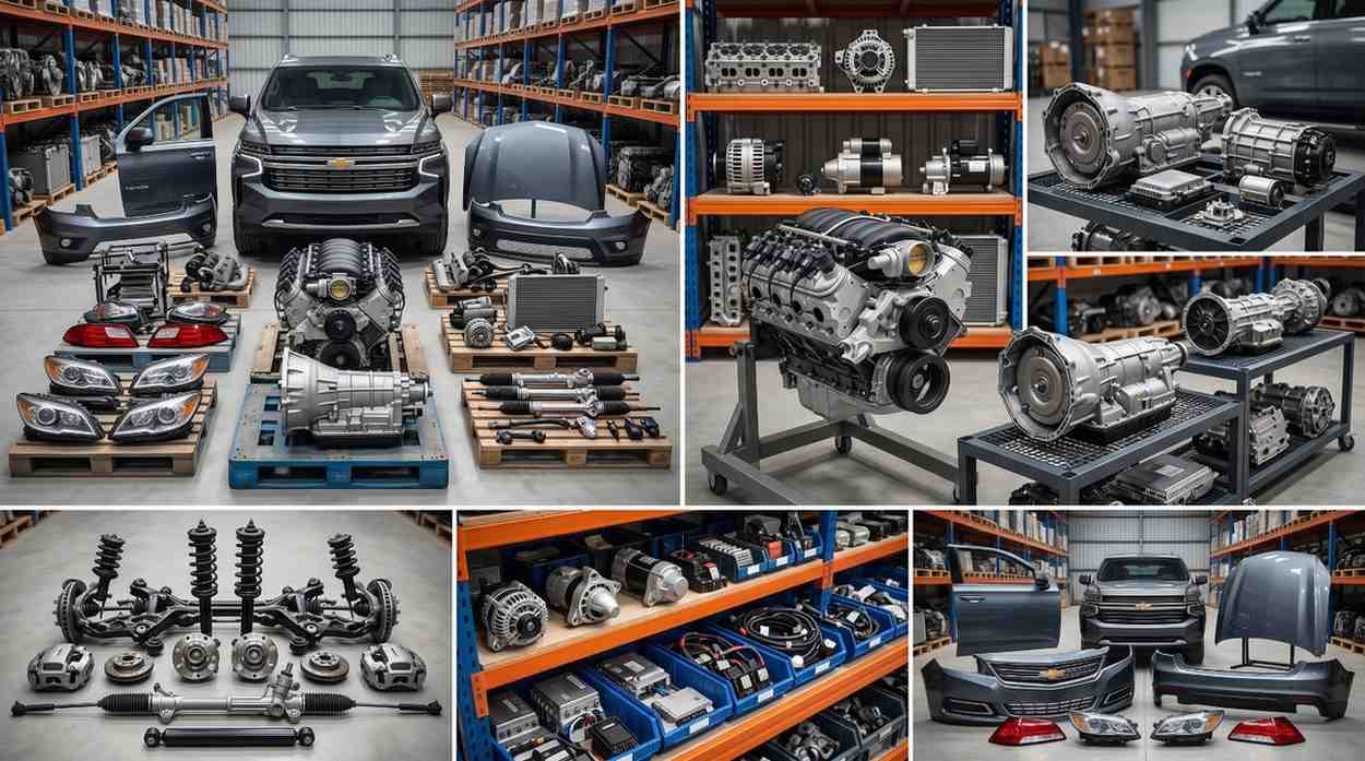 Genuine Chevrolet used auto parts in Dubai for various Chevrolet models