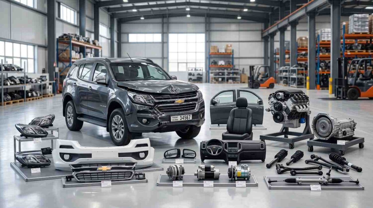 Genuine Chevrolet used spare parts warehouse in Dubai UAE