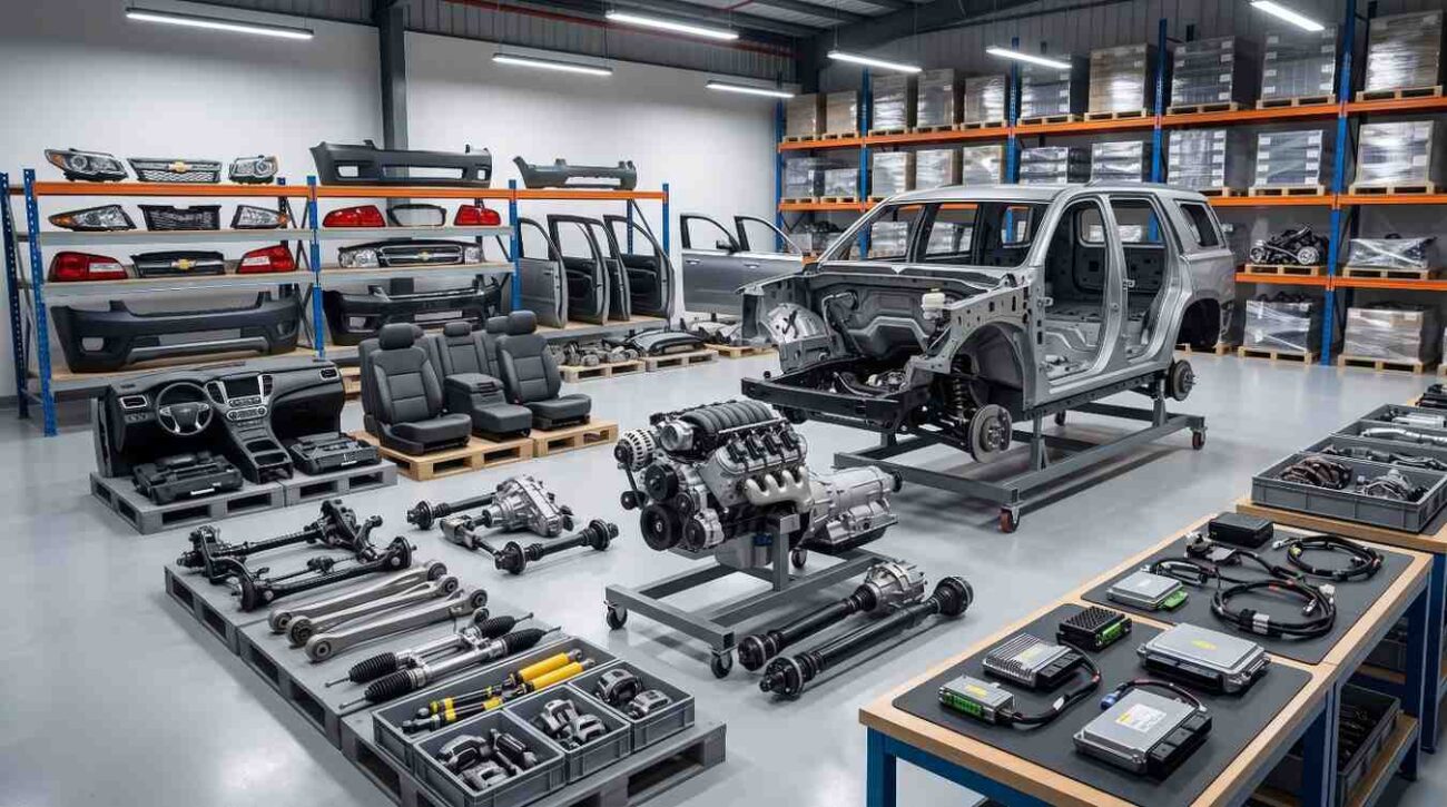 Genuine luxury car spare parts Dubai brakes suspension and engine components for luxury cars
