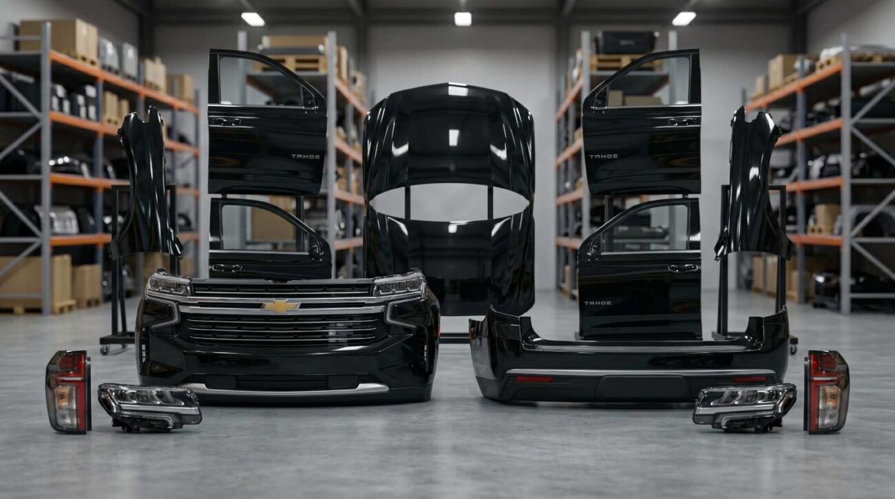 Chevrolet front bumper headlights and body parts used OEM condition Sharjah