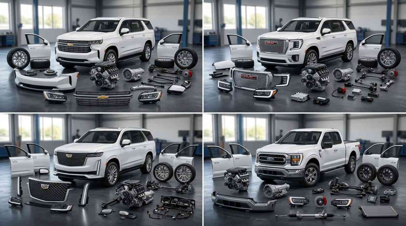 Affordable used car spare parts in Dubai for American vehicles with tested OEM quality