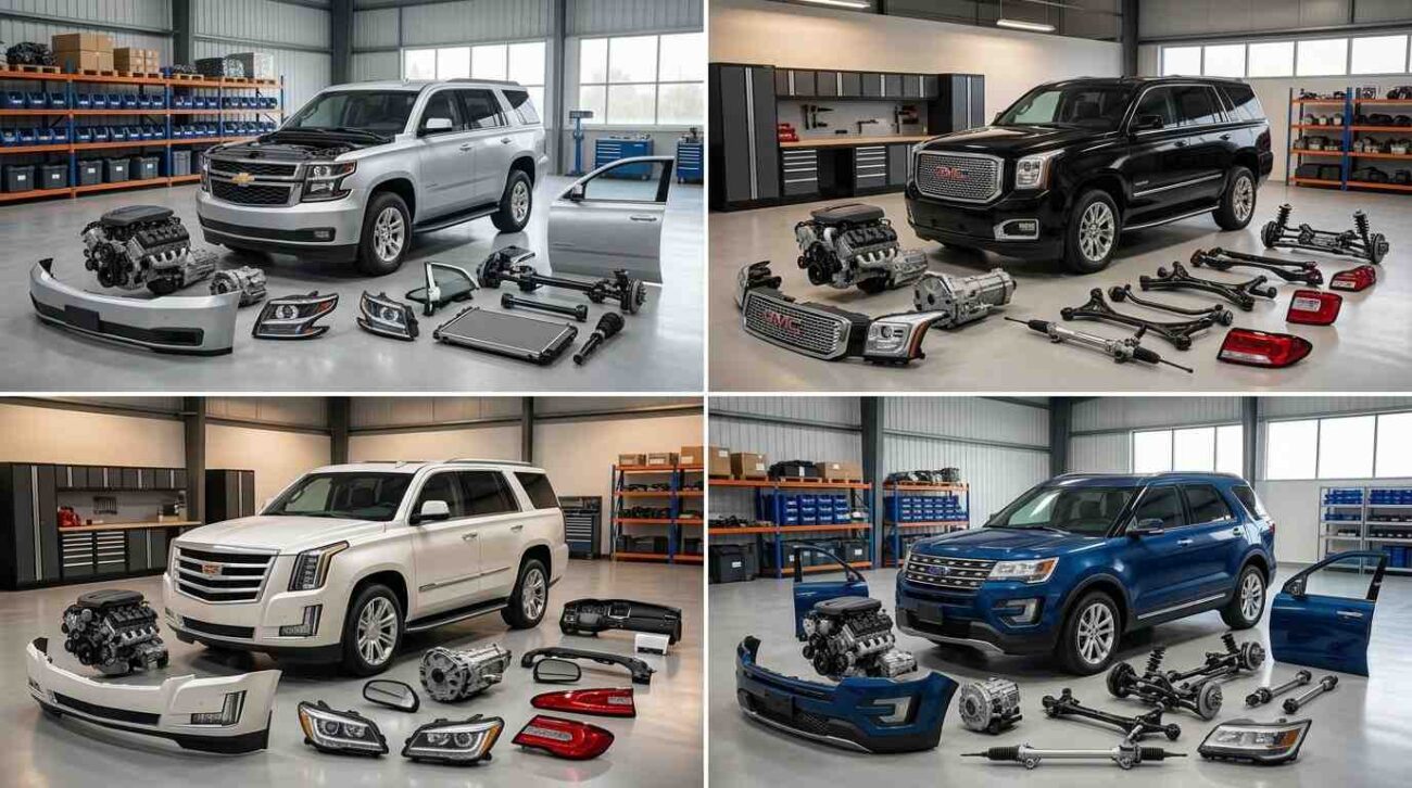 Affordable used car spare parts in Abu Dhabi with tested OEM quality