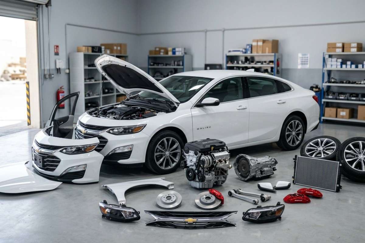 Genuine Chevrolet auto spare parts in Abu Dhabi including OEM engine, transmission, and body parts.
