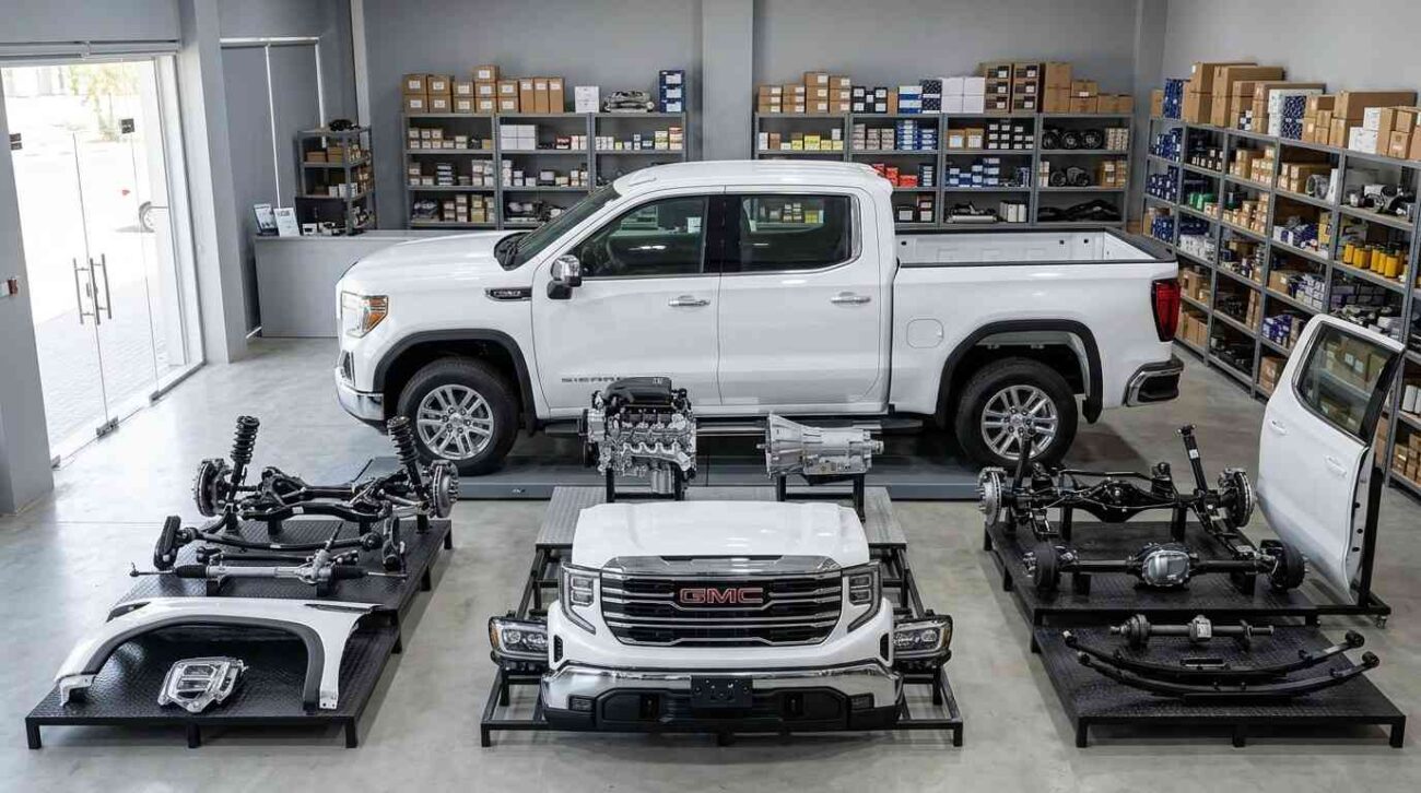High-quality used GMC auto spare parts in Abu Dhabi with genuine OEM replacement components.
