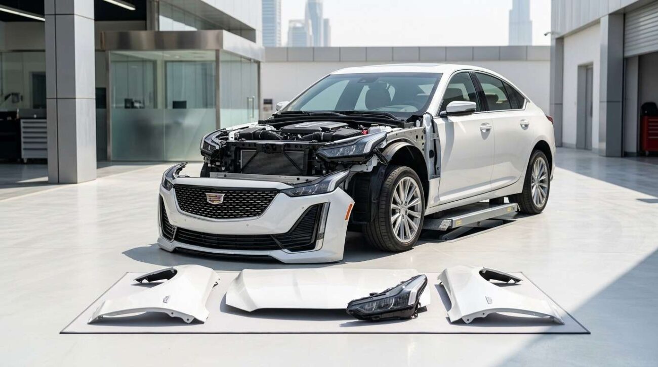 Used Cadillac engine and gearbox spare parts in Sharjah