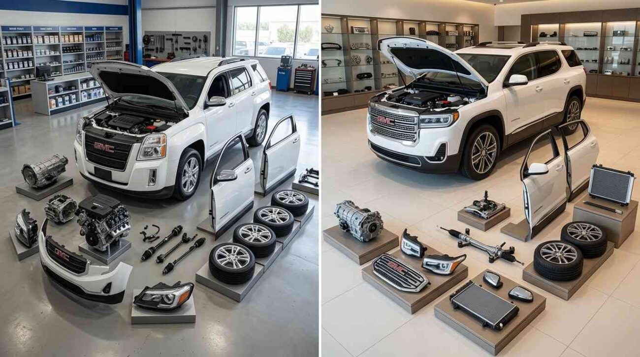 OEM used auto parts in Abu Dhabi including engine, gearbox, and electrical components
