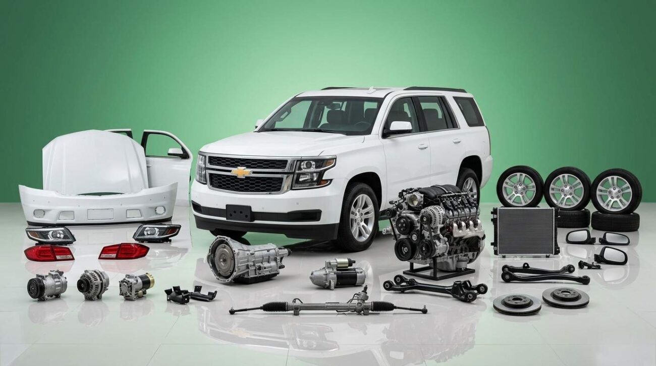 Tested second hand car parts in Sharjah including suspension, electrical, and engine components.