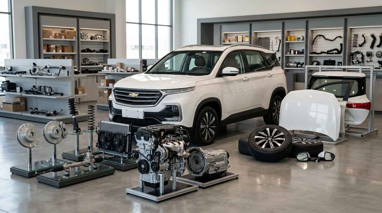 Quality tested OEM Chevrolet spare parts in Abu Dhabi for American vehicles with genuine replacement components.