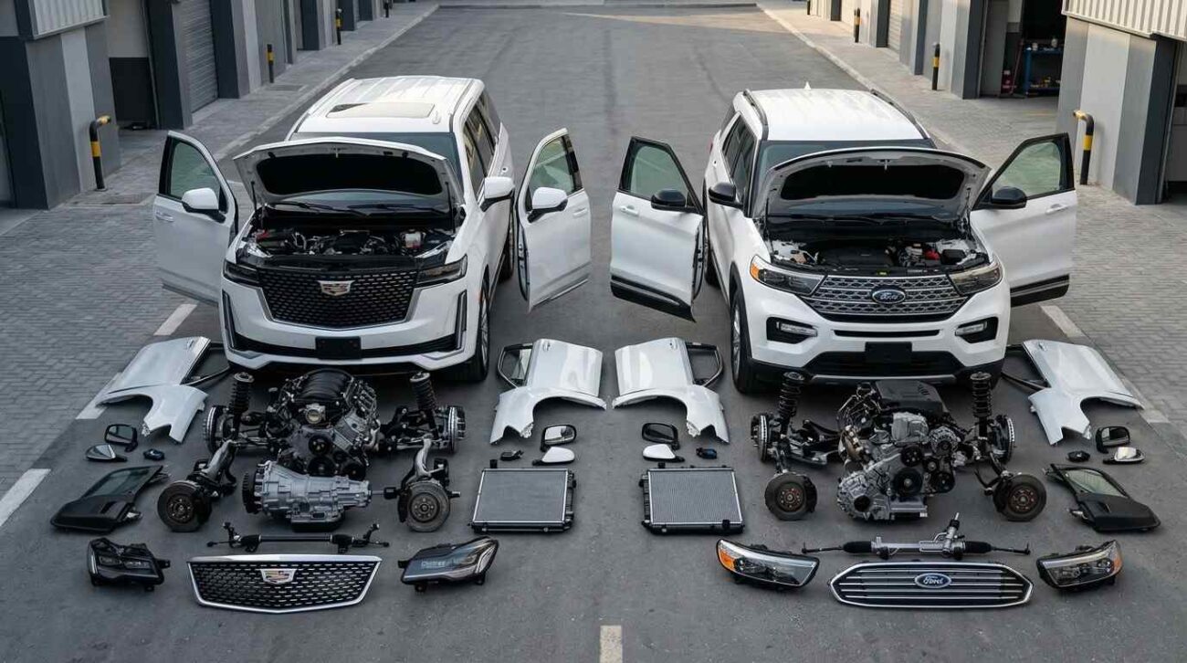 Quality used car parts for sale in Dubai for Chevrolet, GMC, Cadillac, and Ford models