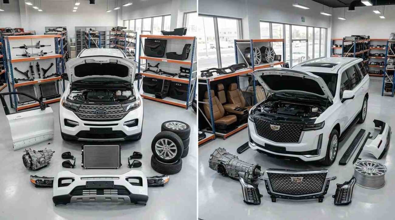 Quality used car parts in Abu Dhabi for American vehicles