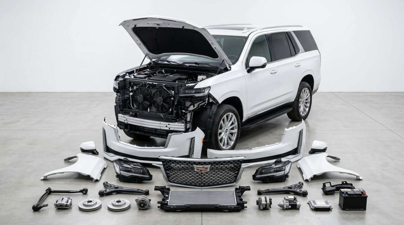 Trusted used auto spare parts supplier in UAE for Chevrolet, GMC, Cadillac, and Ford