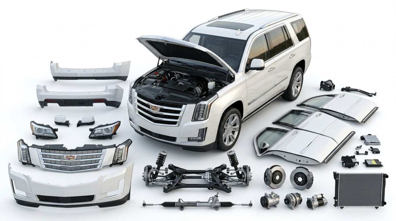 Used auto parts UAE for Chevrolet, GMC, Cadillac, and Ford with genuine OEM replacement parts.