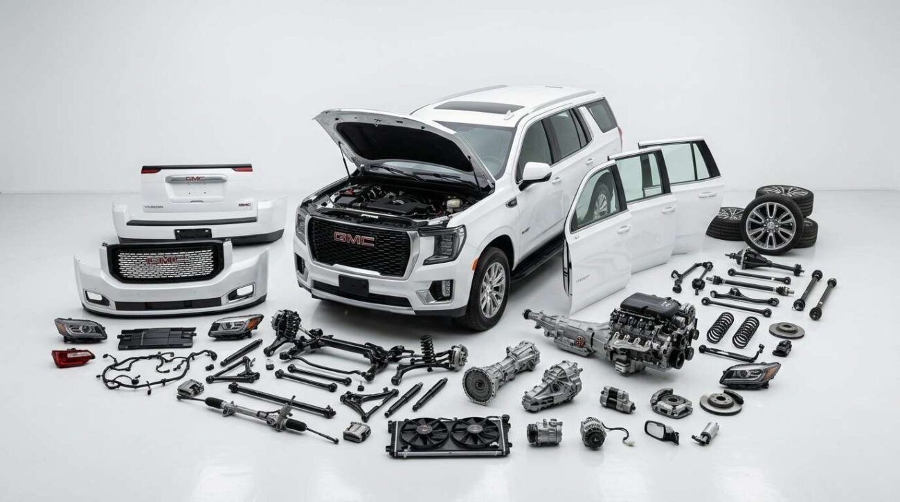 Used car parts UAE with OEM engines, transmissions, and body parts for American vehicles.