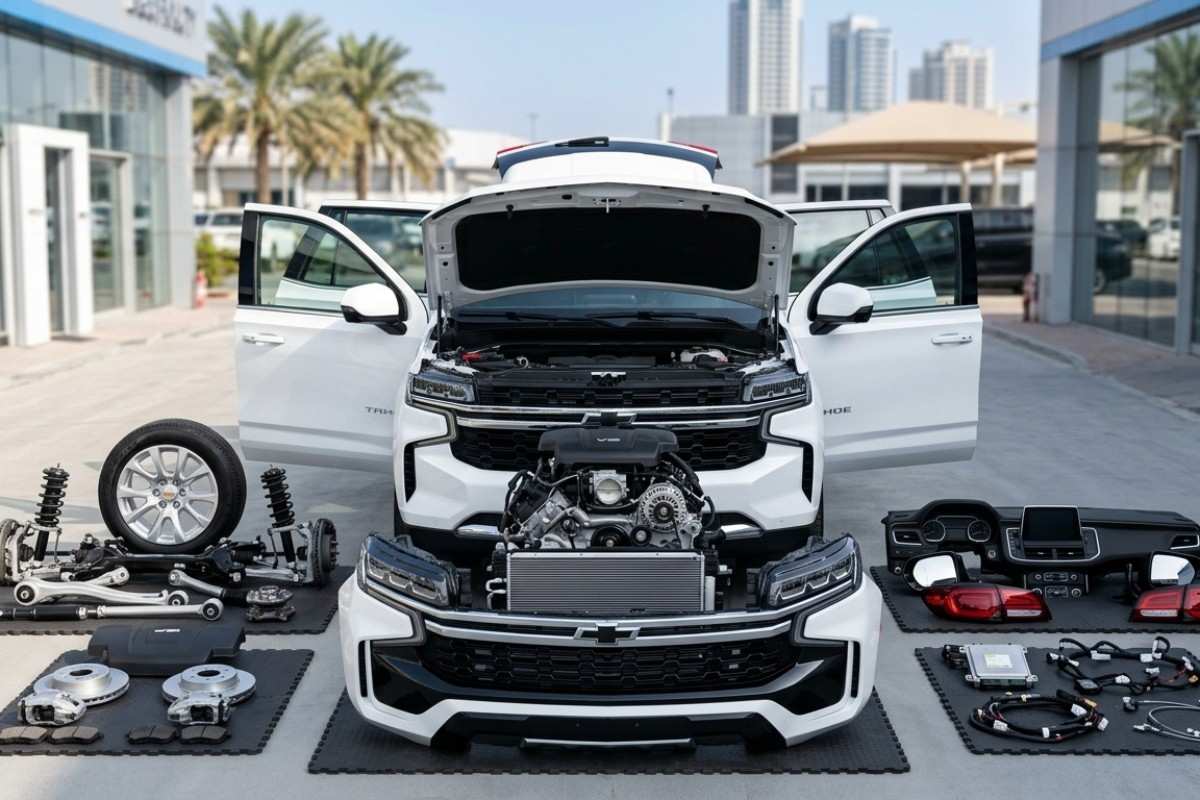 Genuine used car parts for sale in Dubai for Chevrolet, GMC, Cadillac, and Ford vehicles