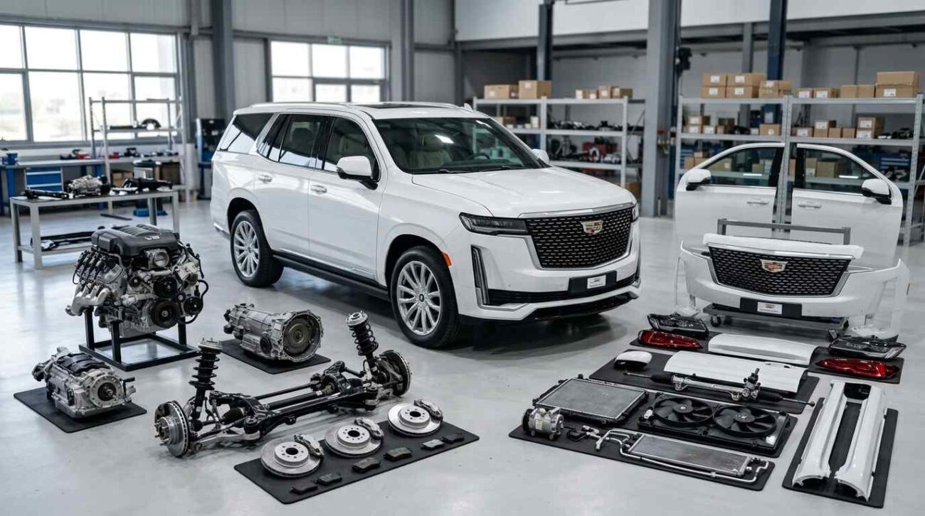 Used American car spare parts for Chevrolet GMC Cadillac and Ford in Ajman