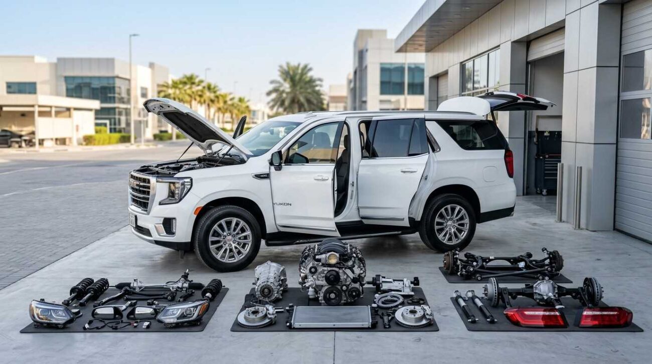 OEM used GMC spare parts for American vehicles in Ajman