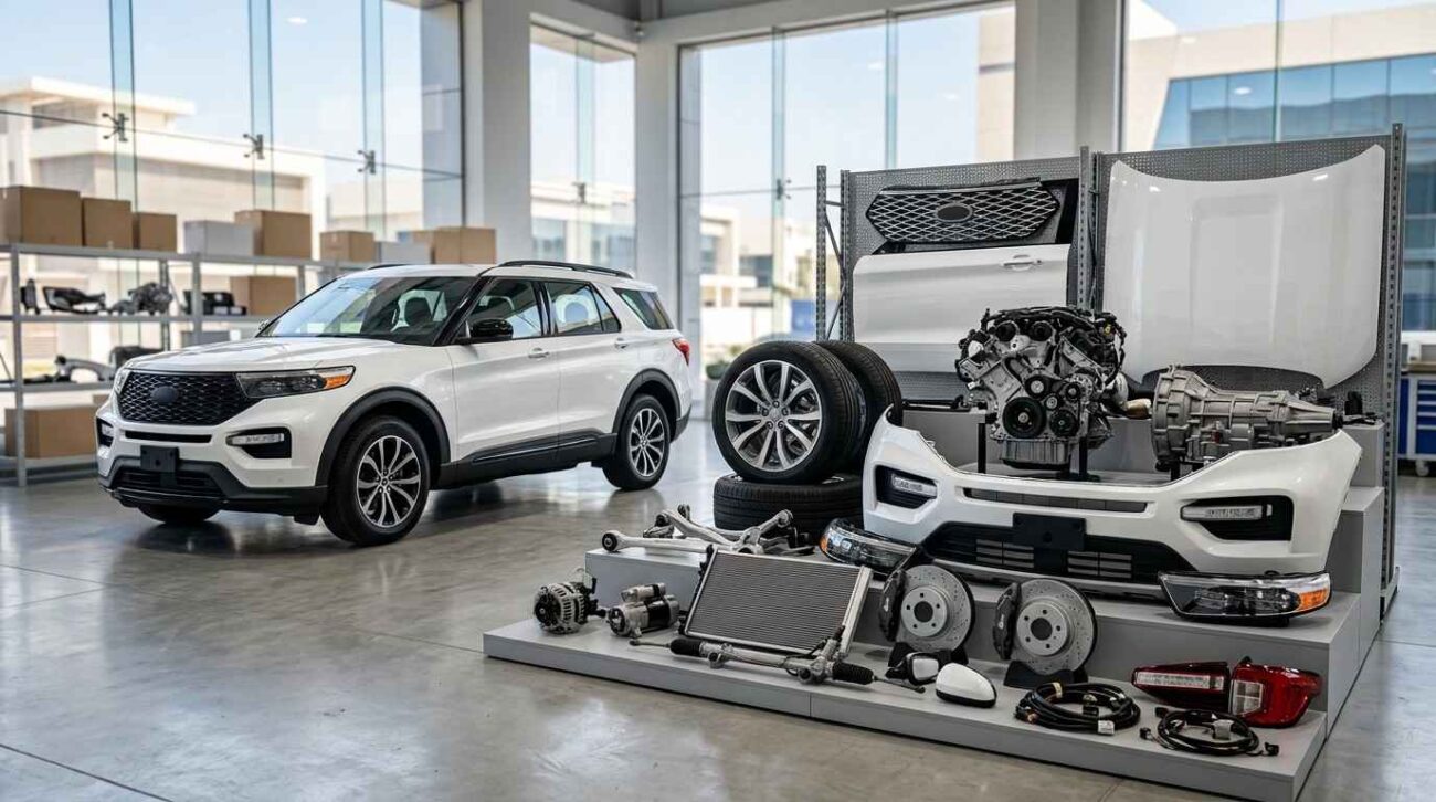 Ford Auto Spare Parts Abu Dhabi with OEM used electrical and suspension components