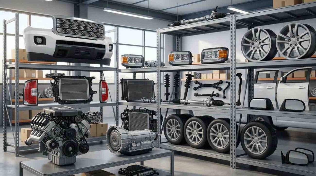 Genuine GMC bumper, hood, fender, doors, suspension, brake, and steering parts available in Dubai.