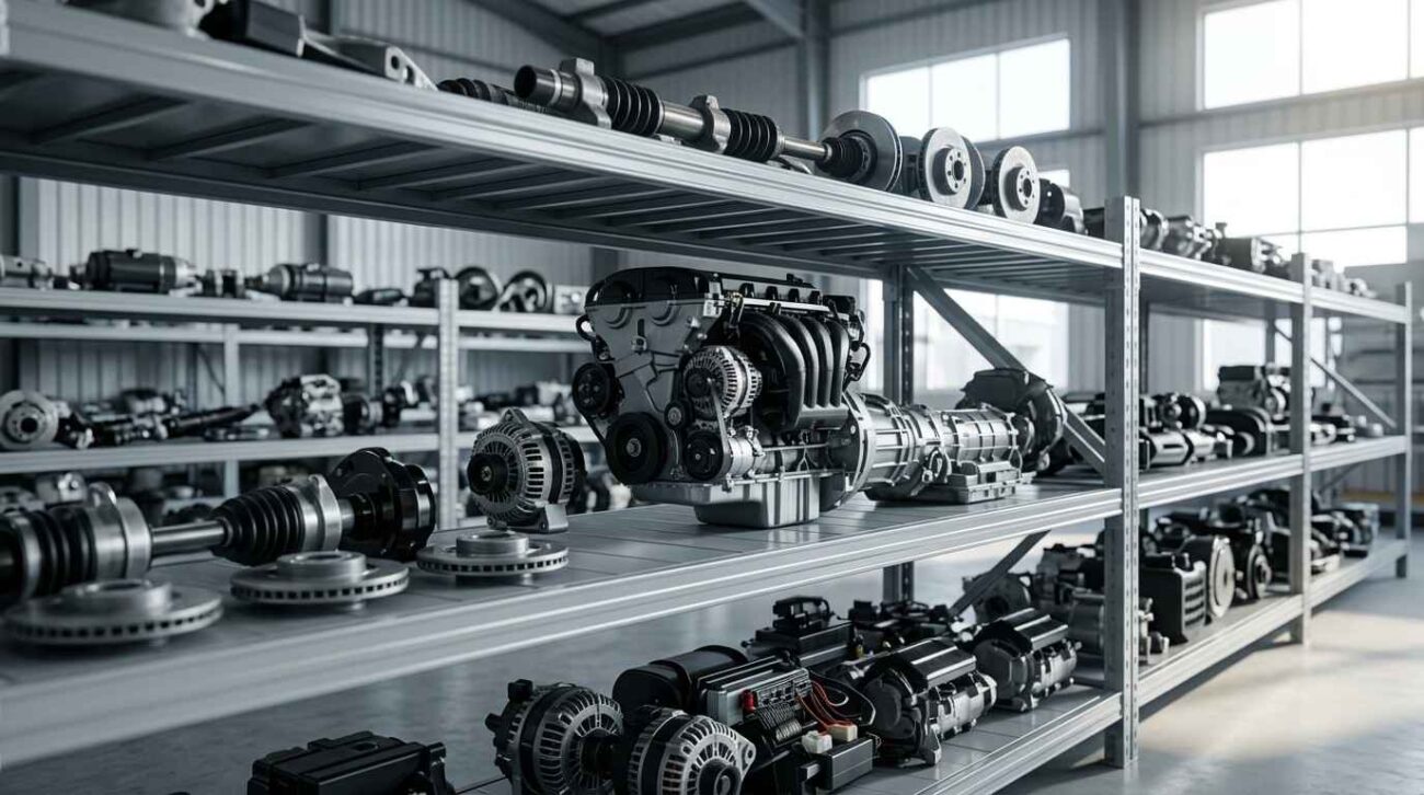OEM Ford Auto Spare Parts Dubai with suspension, electrical, and brake components