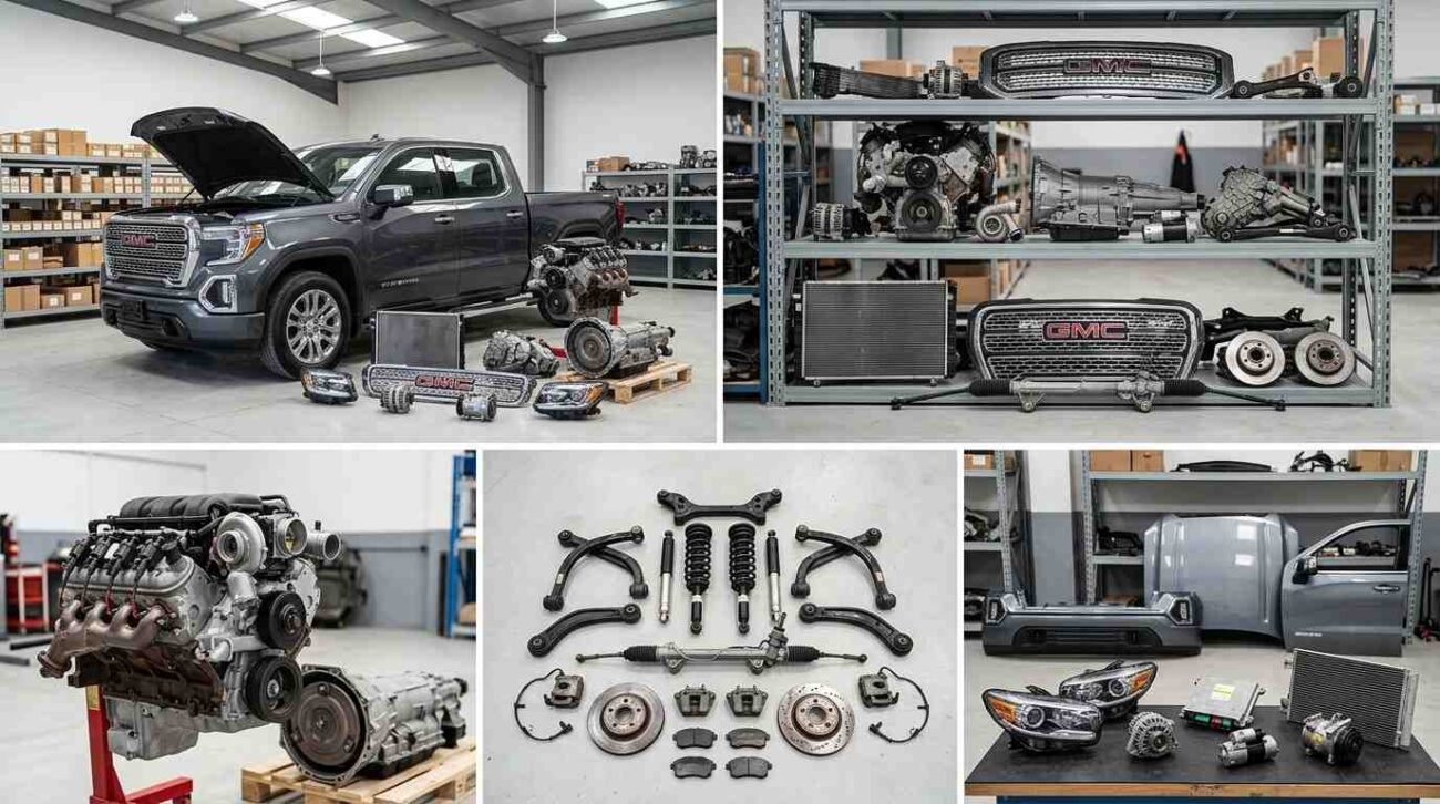 OEM GMC engine, gearbox, transmission, turbocharger, and engine spare parts available in Dubai for GMC vehicles.